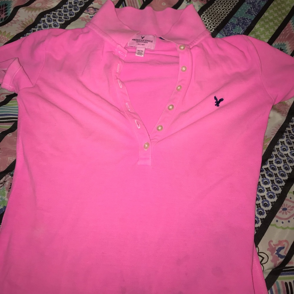 A pink button shirt for women